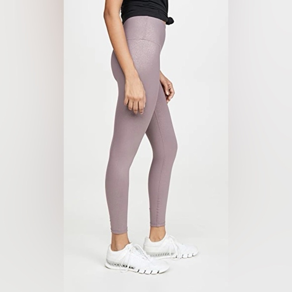 Beyond Yoga Mauve Metallic Leggings - Picture 3 of 12